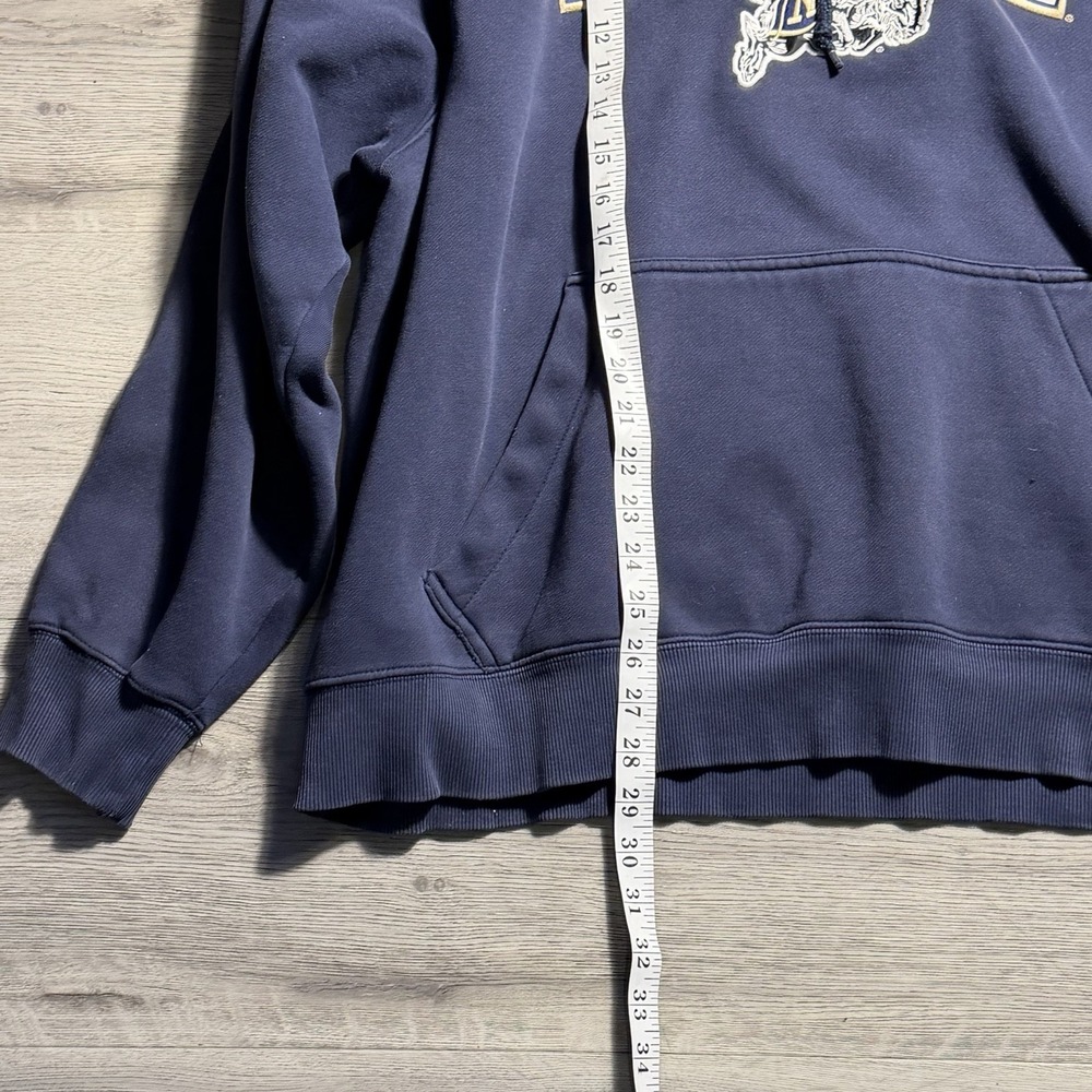 Champion‎ Navy Hoodie XL Spellout Military Pullover - Picture 6 of 8
